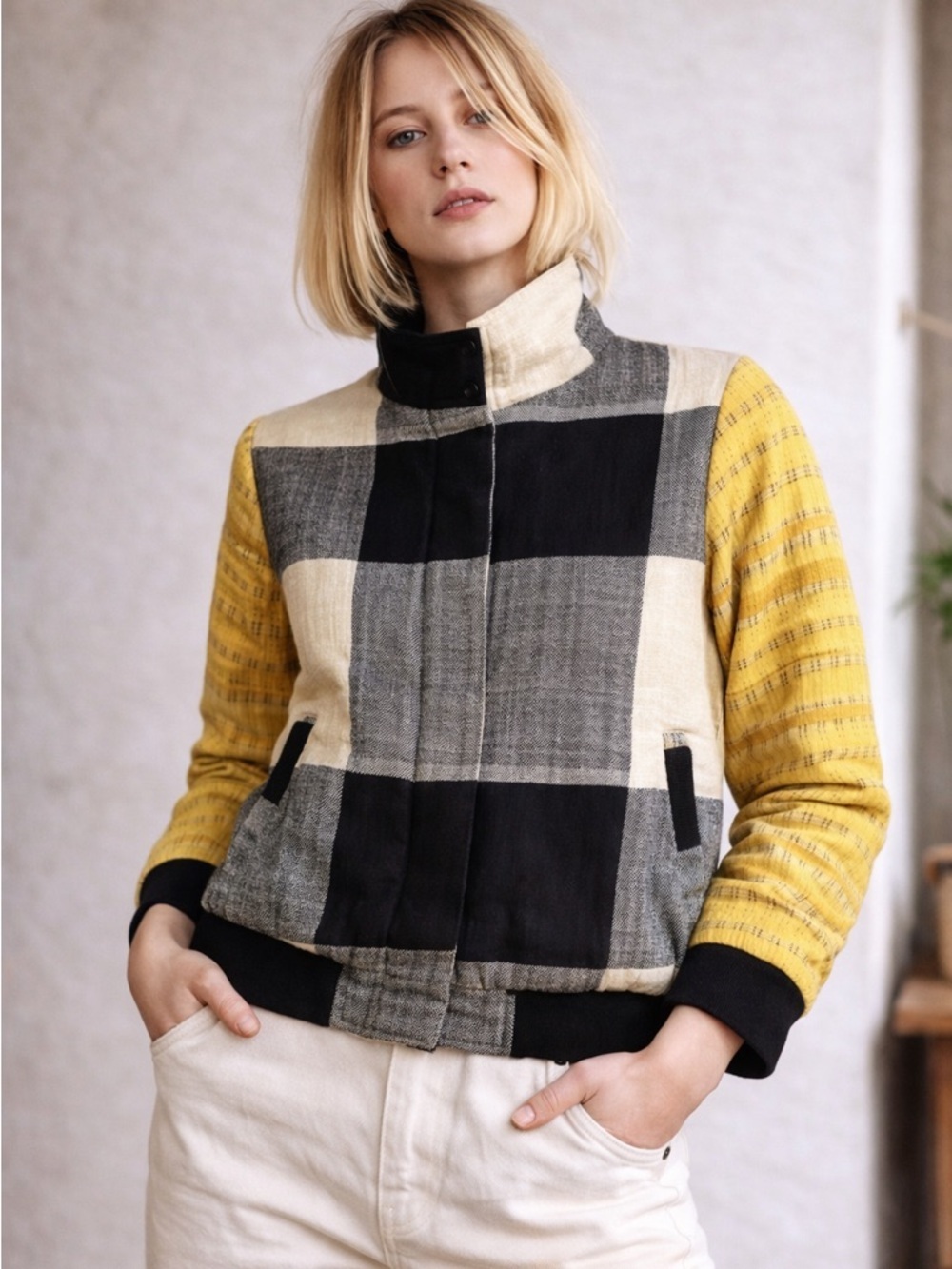 Ace & Jig Domino Jacket XS Patchwork Check
Bomber Cotton Artisan